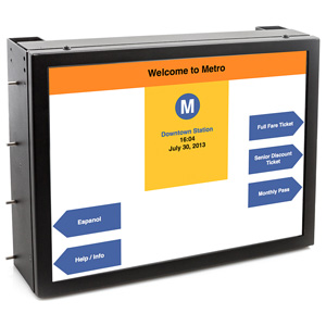 10.4 inch LCD display with optical bonding for brightness and readability